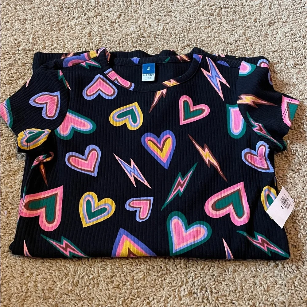 Old Navy Colorful Heart and Lightning Kids Dress